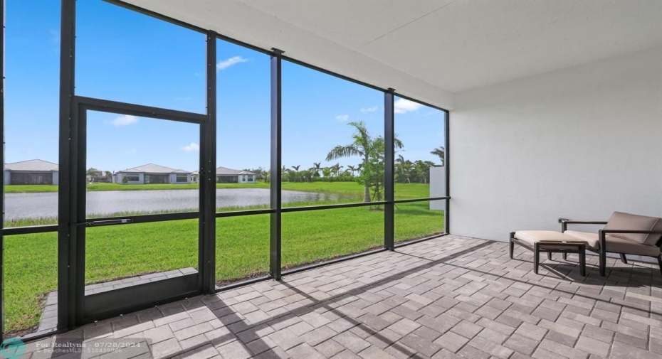 Backyard with Screened in Porch