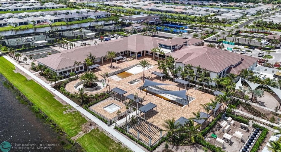 Clubhouse with resort-style pools