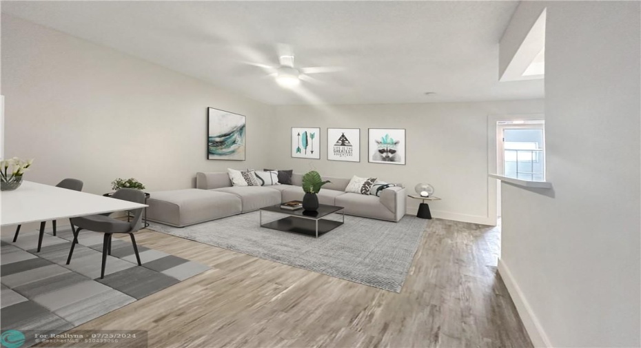 virtual staging - standard 1 br unit (flooring color may vary)