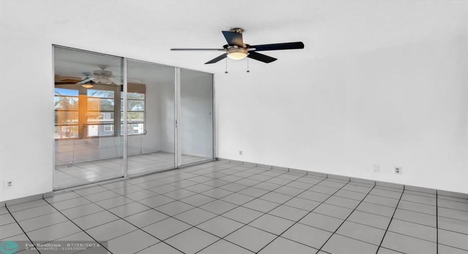 Bedroom with Sliding Doors to Florida Room