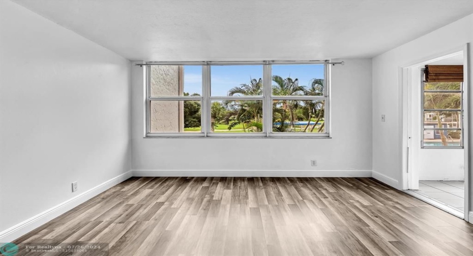 Living Room Window & Entrance to Florida Room