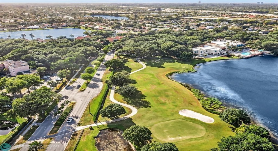 Aerial View Golf Couse