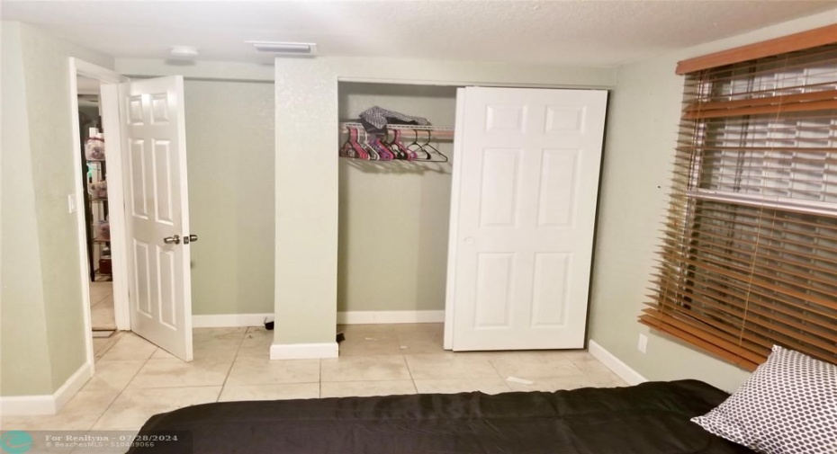 Master bedroom with full walk-in shower