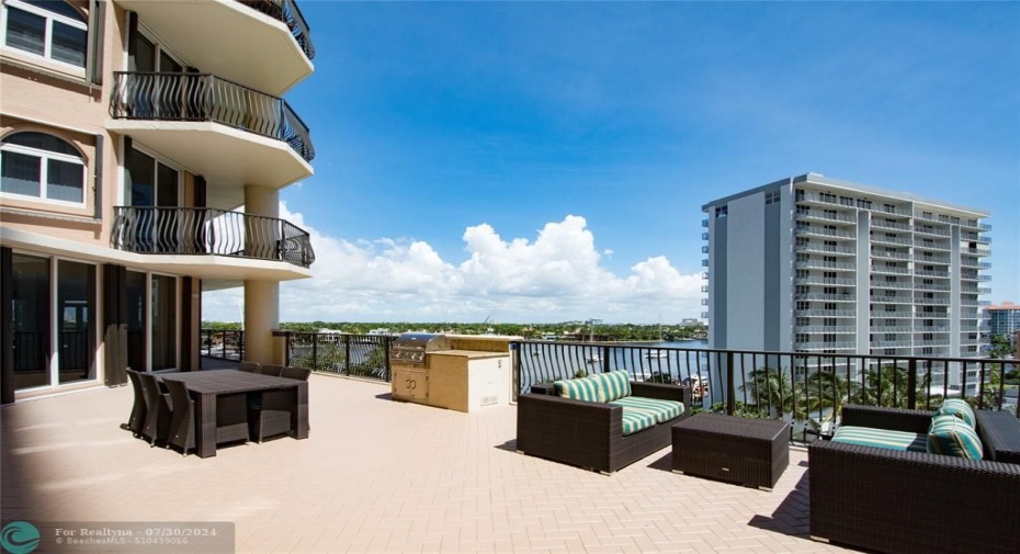 BBQ Area with intracoastl Views