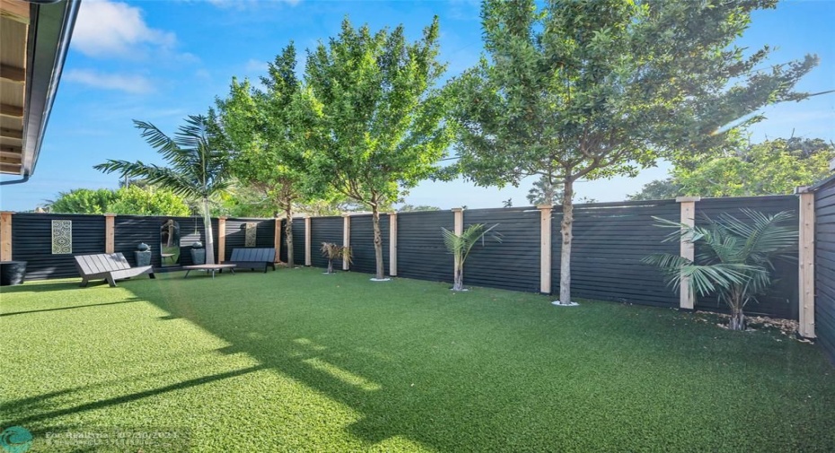 Large Turf Backyard