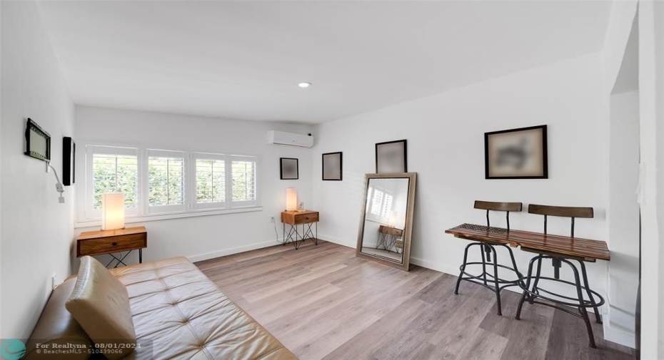 The 3rd Guest Bedroom is Bright & Spacious. Is it a Guest Bedroom, an Office or a Gym? You decide how you all these Flexible Spaces Work For You. Dimmable LED Lighting & Luxury Vinyl Wood-Like Floors Throughout!