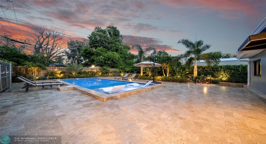 Your PRIVATE Backyard & Pool are Surrounded by Lush Landscape, Beautiful Landscape Lighting and an Amazing Pool & a Beautiful Sunset.  Welcome Home & Enjoy!