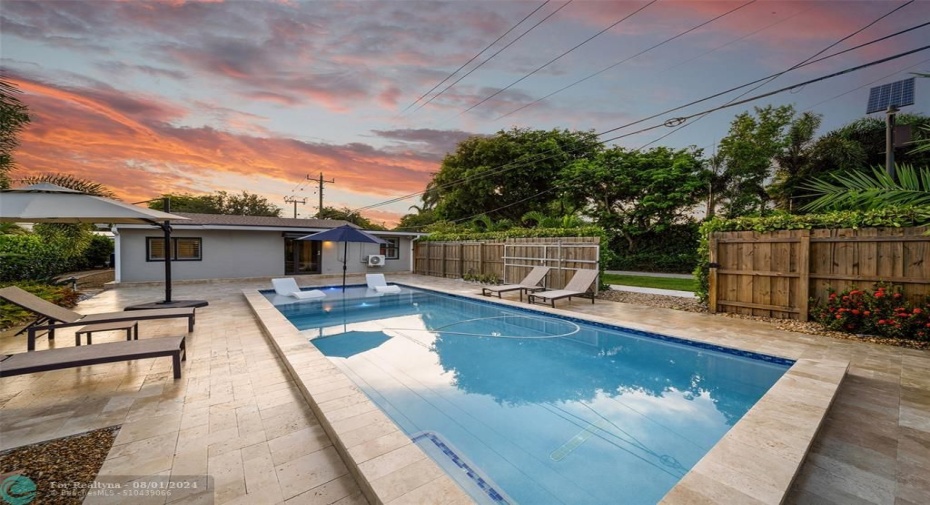 Enjoy the Beautiful Florida Sunsets in Your Amazing Updated Backyard 2022. Backyard Fence also Features a Wide Access Gate to Help Set Up For Amazing Entertainment Gatherings!
