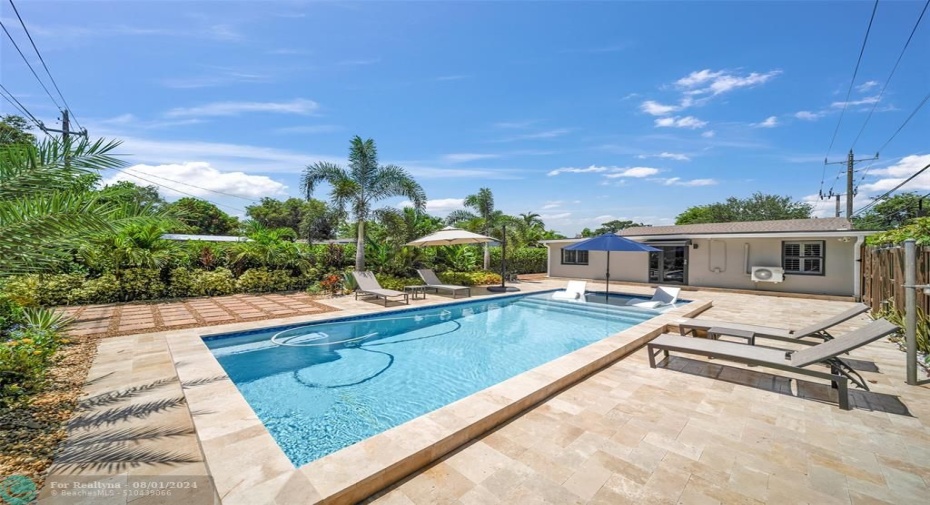 Now this is the South Florida Dream.  Blue Skies & an Amazing PRIVATE, Completely Fenced Pool & Backyard! So Amazing & Beautiful, It Is Ready & Waiting For You!