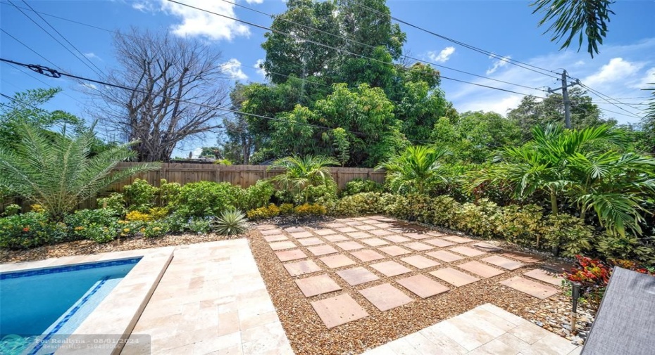 Lush, Low Maintenance Landscape Makes You Feel Like You Live In Your Own PRIVATE Resort! There is Even Room in a Few Places for a Cabana, Tiki Hut/Bar or Outdoor Kitchen/Grilling Station.