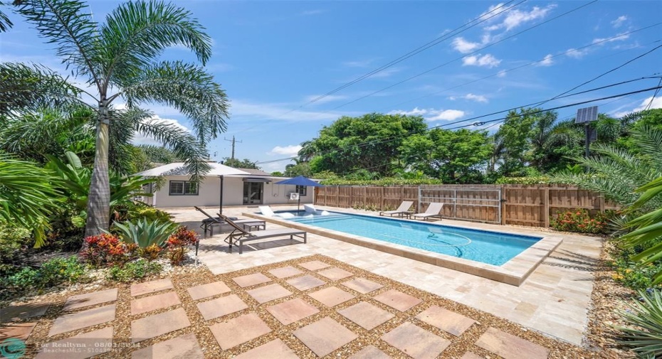 There is Even Room in a Few Places for a Cabana, Tiki Hut/Bar or Outdoor Kitchen/Grilling Station. Lush, Low Maintenance Landscape Makes You Feel Like You Live In Your Own PRIVATE Resort! Welcome Home!