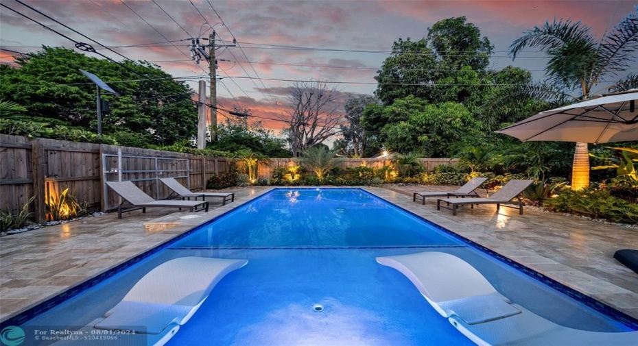 WOW! Wait until you see Your PRIVATE Backyard & Pool which also has a Large Gate (on left). ALL NEW Pool, Backyard Paver Deck, Landscape & Fence-2022.