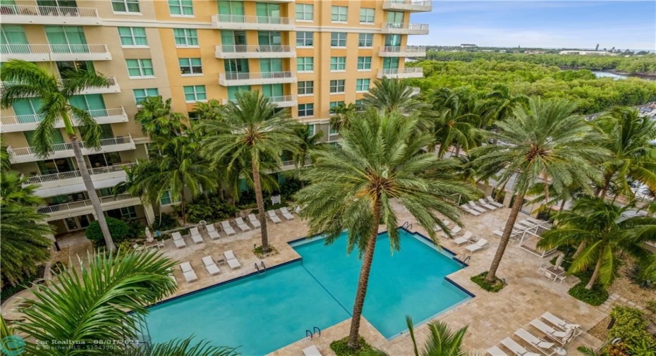 Pool View from Balcony