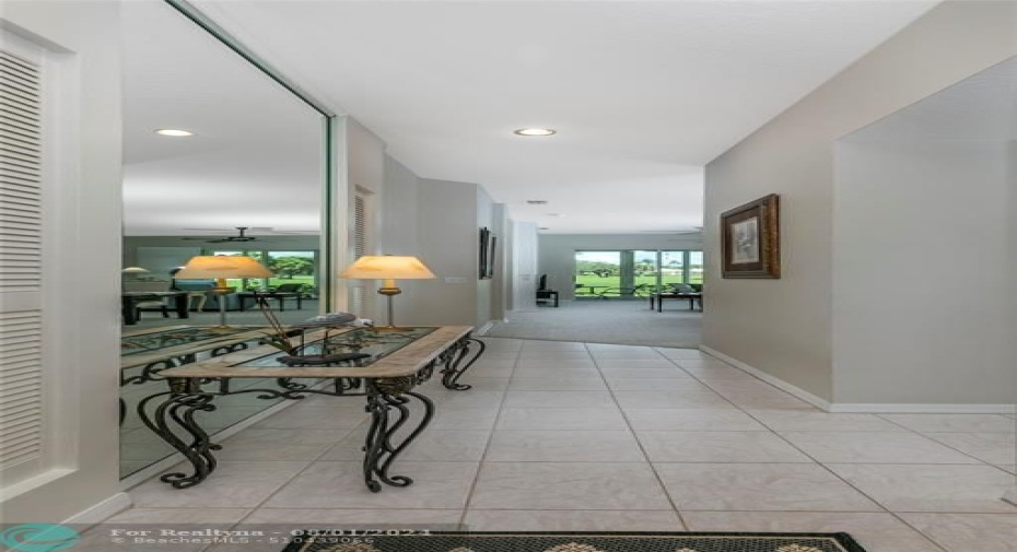 Spacious Hallway to Dining/Living