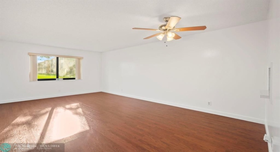 Dedicated dining area with large living/great room provides 12' x 19' of open space.