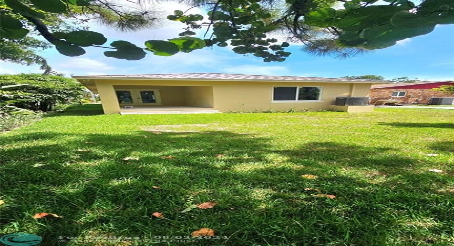 Great back yard with covered patio