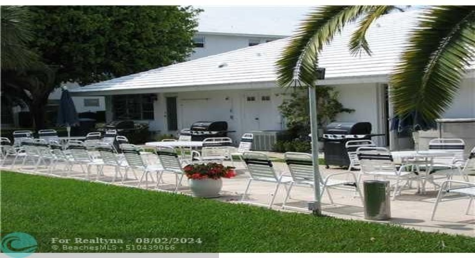 Garden area had Barbeque Grills to enjoy