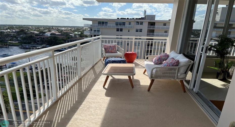 Balcony looking West at the intracoastal