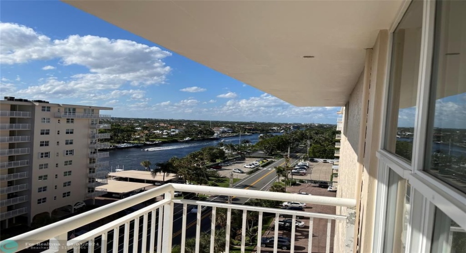 Wrap around balcony POV looking North