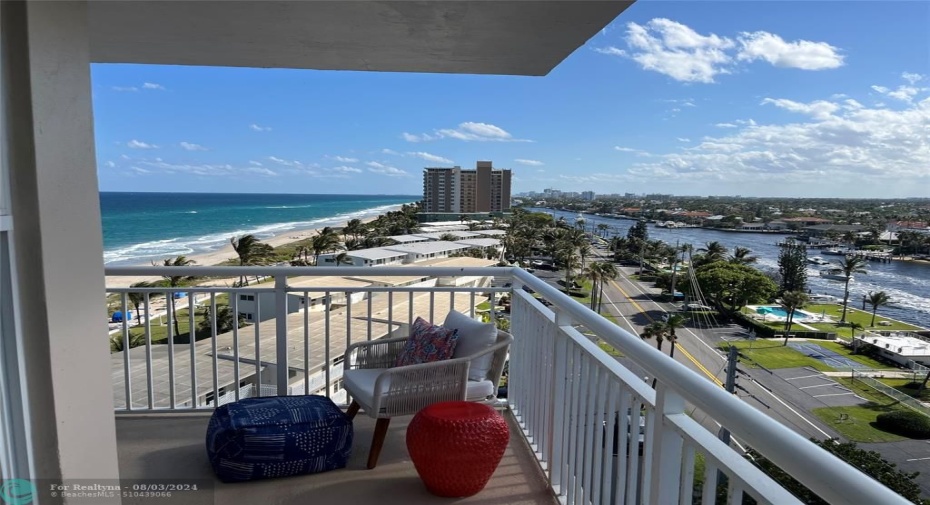 Wrap around balcony POV looking South