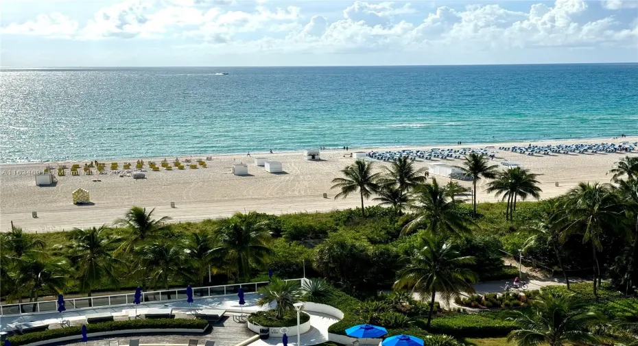 Ocean views from balcony