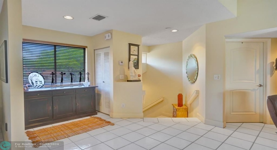 foyer at top of stairs