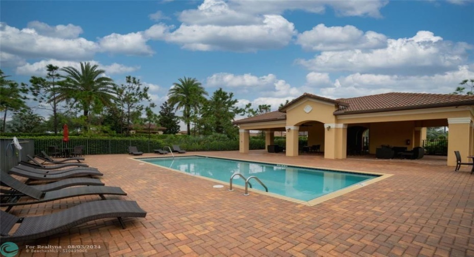 community pool and cabana