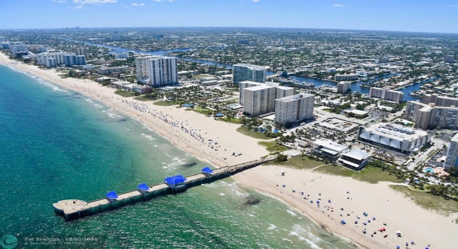 Pompano beach, pier & the fishing village