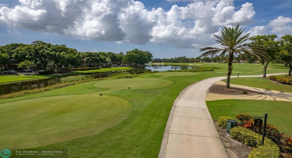 AERIAL VIEW OF GOLF COURSE