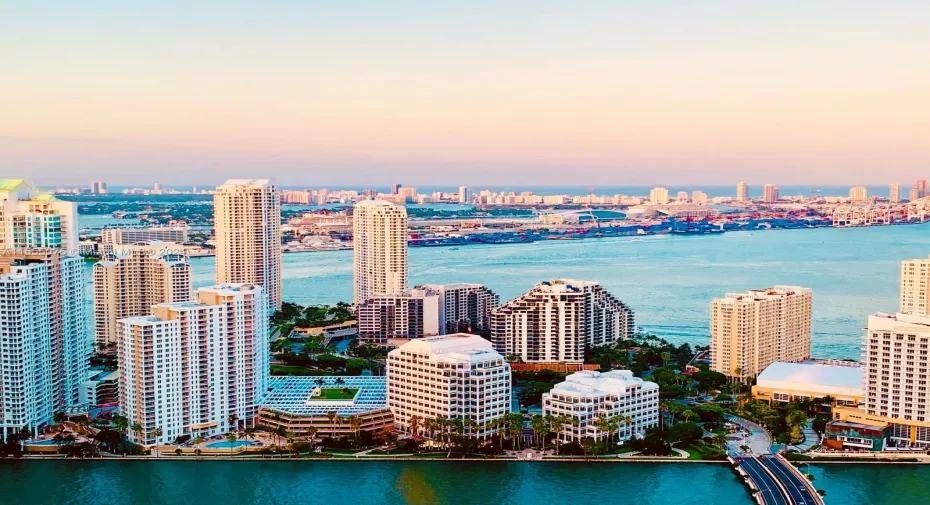 Waterviews - Brickell Key from the balcony