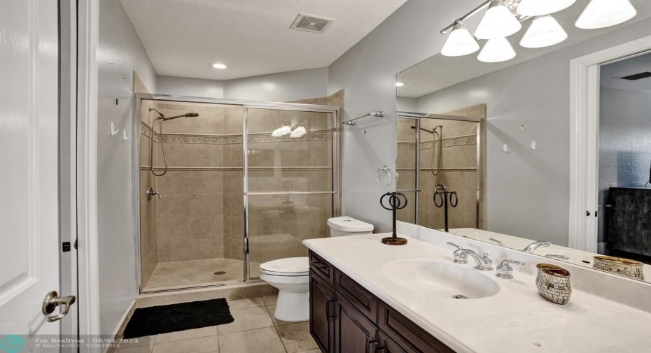 2nd Bathroom upstairs connected to 3rd Bedroom