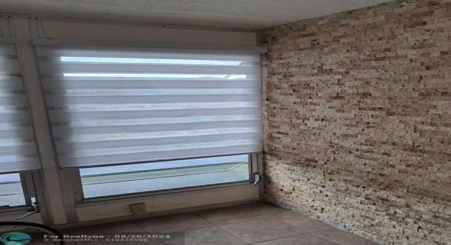 Accent wall on Balcony.