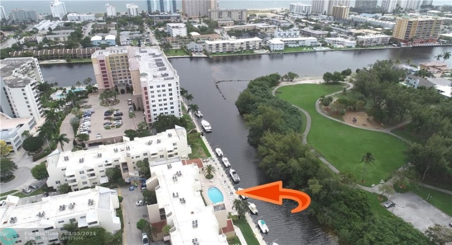 POOL LOOKING AT PARK AND INTRACOASTAL