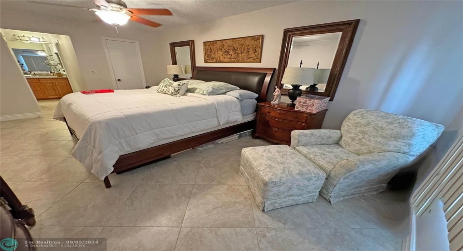 Spacious master bedroom