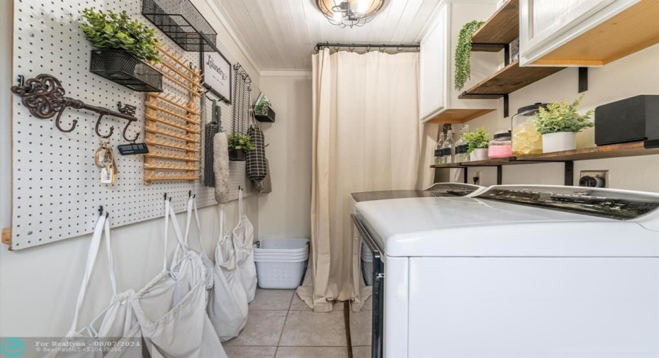 Organized Laundry Room