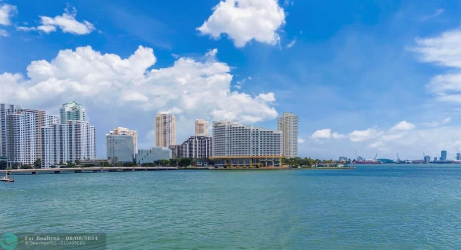 Looking back from Bay to Building