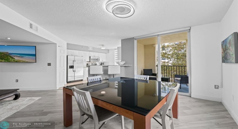 Dining Area with access to 1st Balcony.