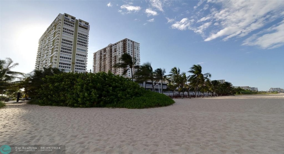 Exterior view from beach