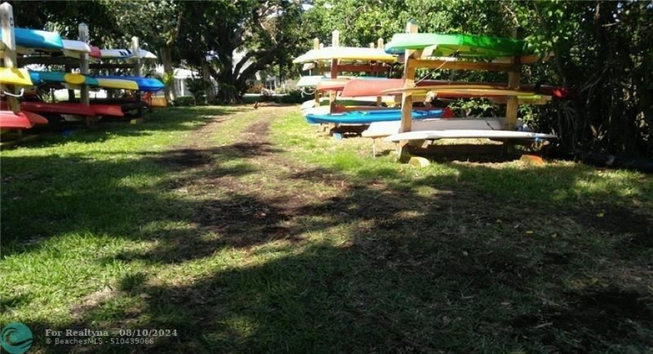 Kayak and paddleboard storage racks