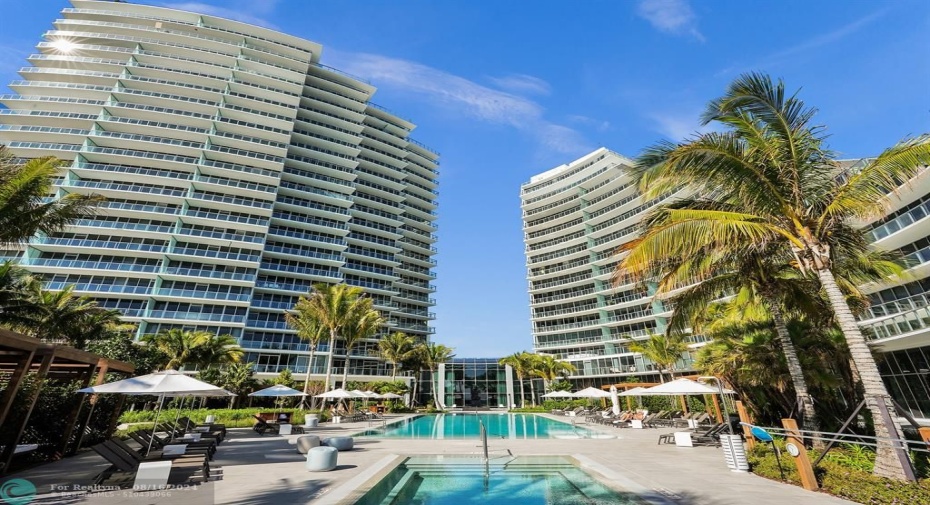 Oceanfront Pool area