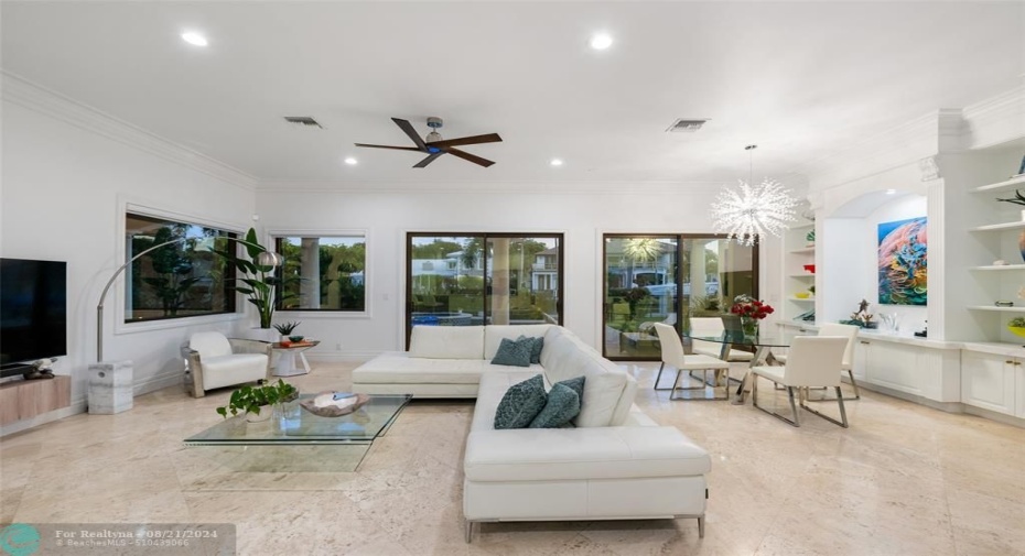 Family Room off the Kitchen