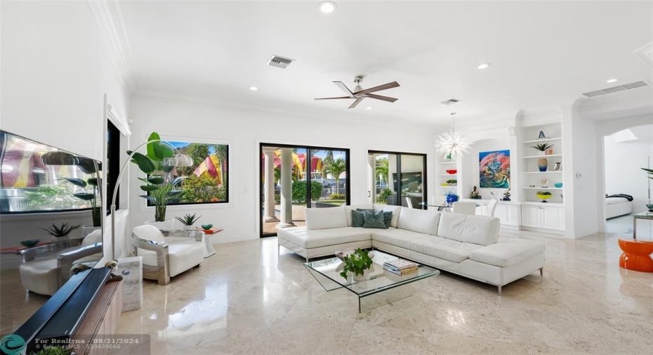 Family Room off the Kitchen