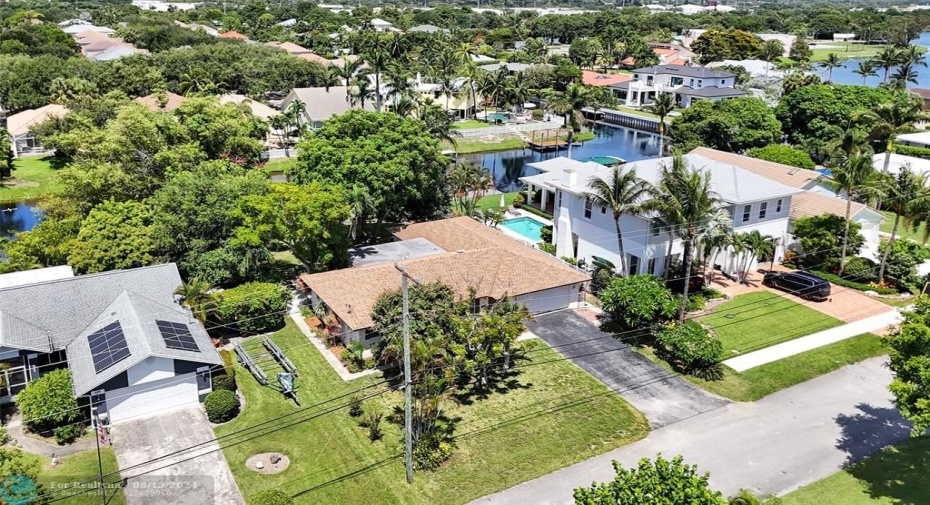 drone view facing north west