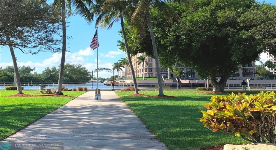 Enjoy the serene park next door.