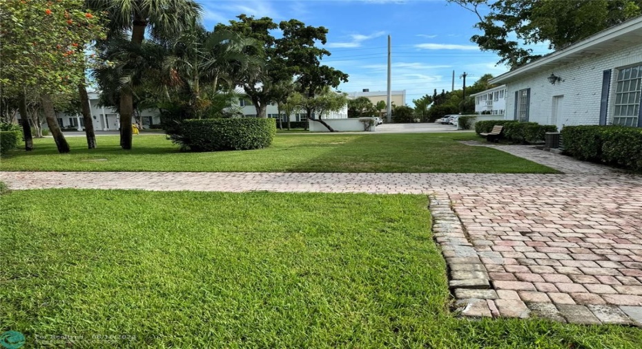 Garden View to Fountain