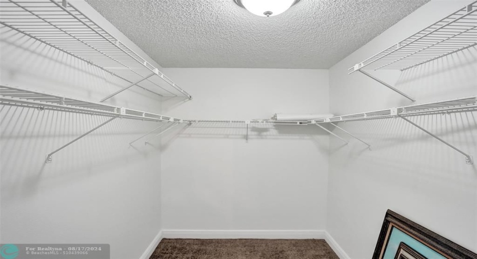 Primary walk in closet