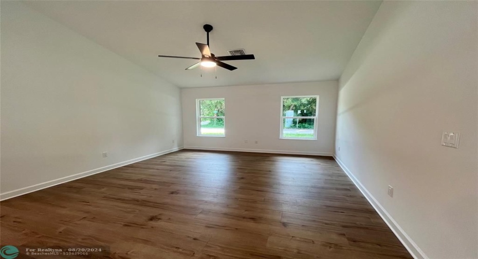 Large living room space!