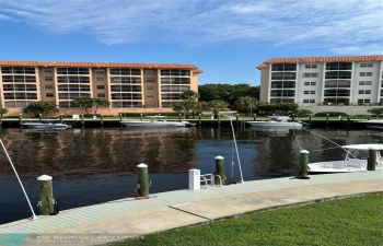 Water views of canal, intracoastal and dock