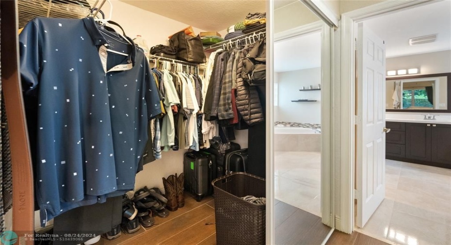 His and Hers Walk-in Closets