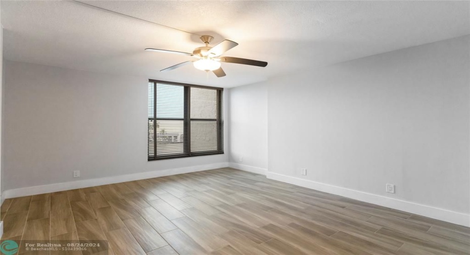 Master bedroom with view